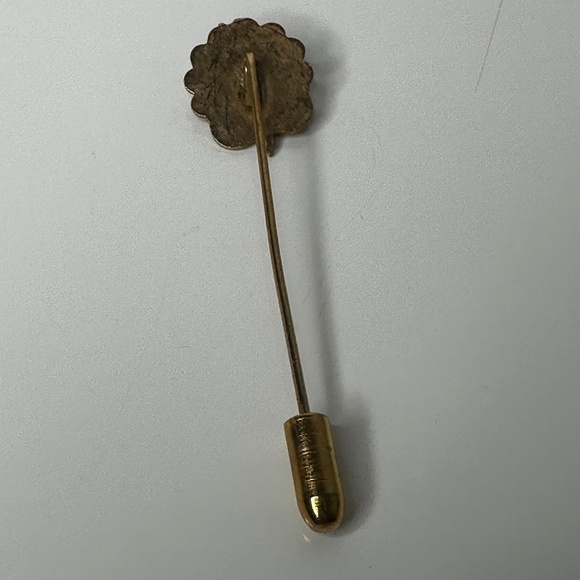 Rose Flower classic stick pin gold tone vintage 80's - Picture 6 of 6